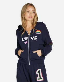 Clearance #1 Love Rainbow Lip Hoodie In | Lachelle By Women Hoodies