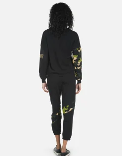 Cheap Abra Camo Lip Women Crop Sweatpants