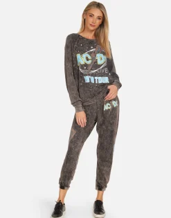 Best Sale Acdc 1978 Tour Vintage Concert Pullover | Anela By Women Long Sleeve
