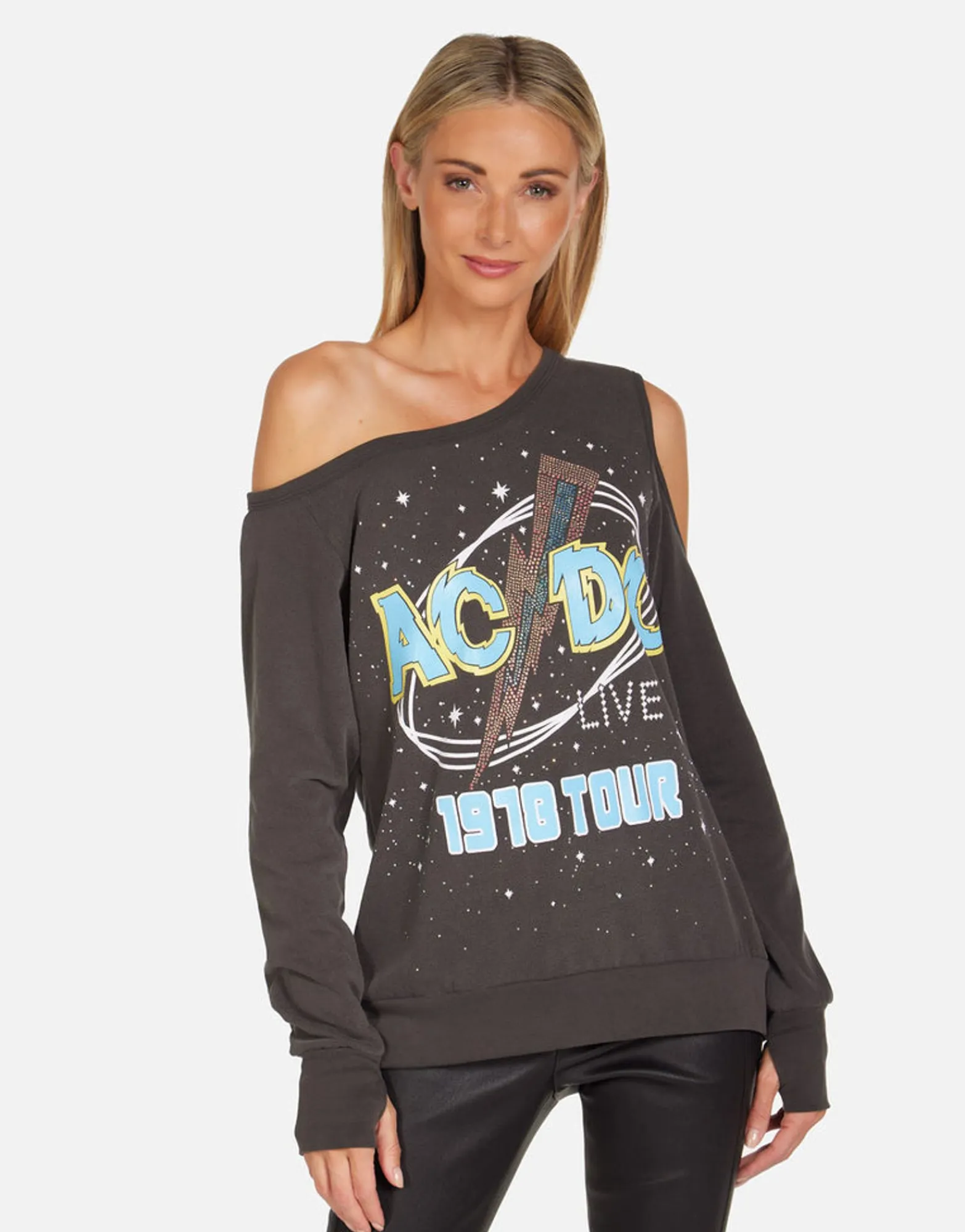 Online Acdc 1978 Tour Vintage Concert Top | Joanna By Women Long Sleeve