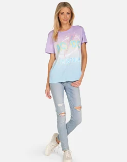 Online Acdc 1978 Tour Vintage Tie Dye Concert Tee | Wolf By Women Short Sleeve