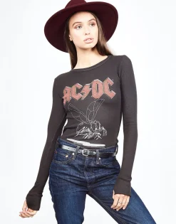 Best Sale Acdc Bug L/S Fitted Thermal W/ Thumbholes | Mckinley Women Long Sleeve