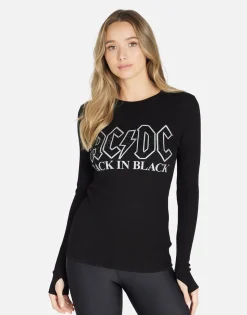 Hot Acdc Crystals Fitted Thermal Long Sleeve | Mckinley By Women Long Sleeve