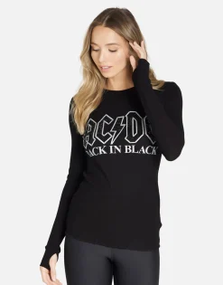 Hot Acdc Crystals Fitted Thermal Long Sleeve | Mckinley By Women Long Sleeve