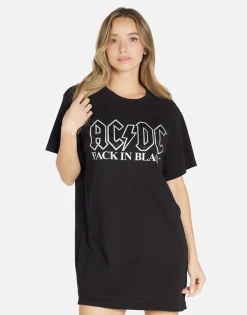 Best Sale Acdc Crystals T-Shirt Dress In | Misty By Women Dresses
