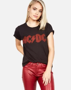 Fashion Acdc Money Talks S/S Vintage Tee | Croft By Women Short Sleeve