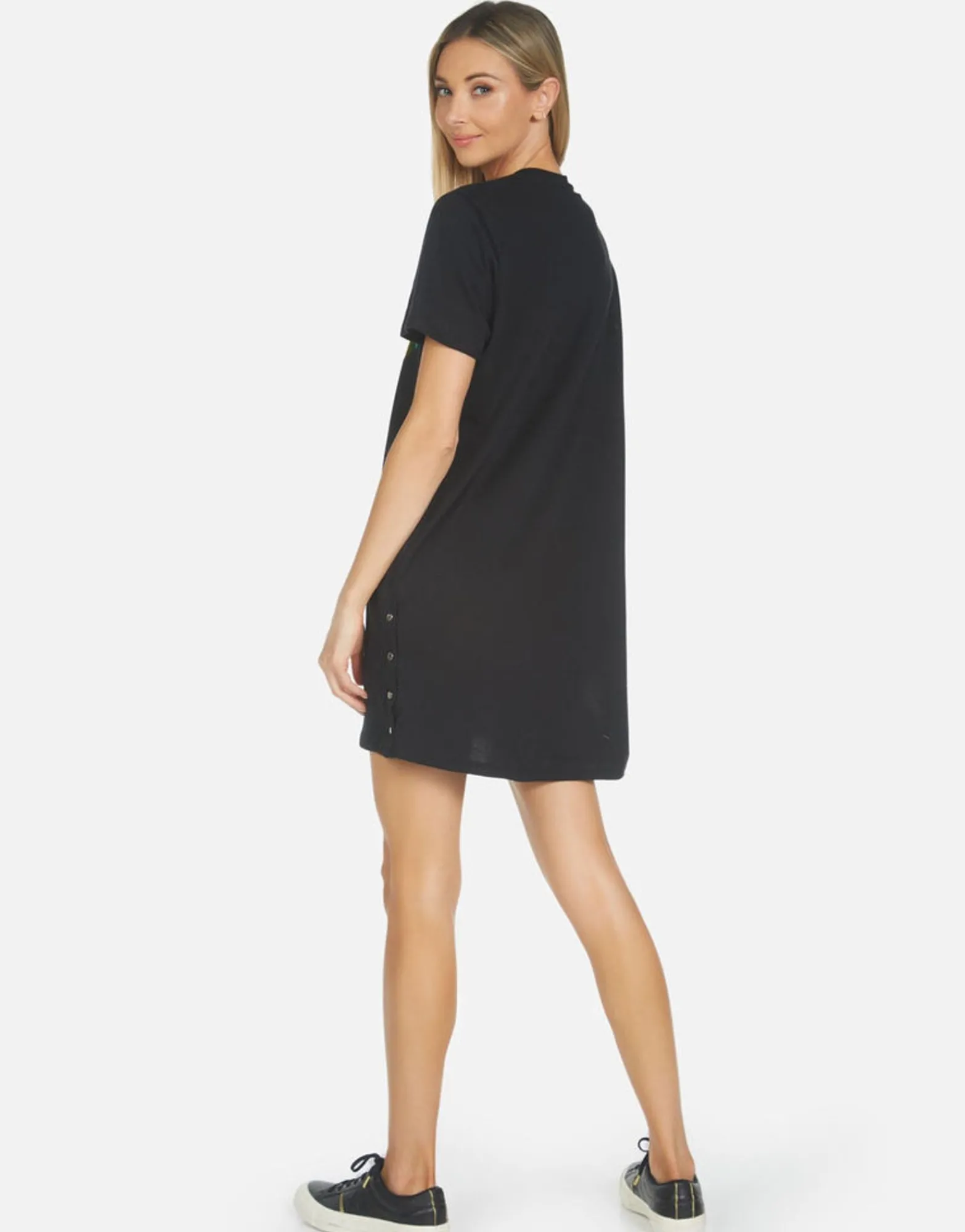 Outlet Adar Rainbow Foil Lightning Lip Women Dresses