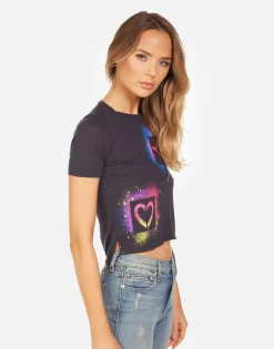 Outlet Adeline Graffiti Love Women Short Sleeve