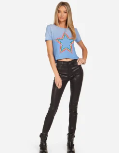 Sale Adeline Rainbow Lightning Star Women Short Sleeve