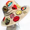 Cheap Adina- Bucket Hat W/ Allover Hippie Patches Hats