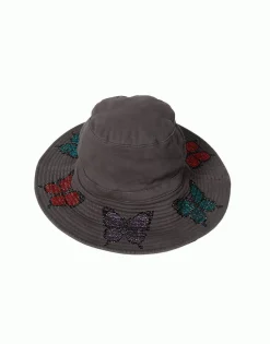 Cheap Adina- Bucket Hat W/ Butterfly Crystals Hats