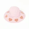 Best Adina- Bucket Hat W/ Chenille Heart Patches Hats