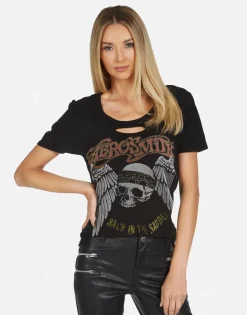 Store Aerosmith Back In The Saddle Vintage Tee | Myra X By Women Short Sleeve