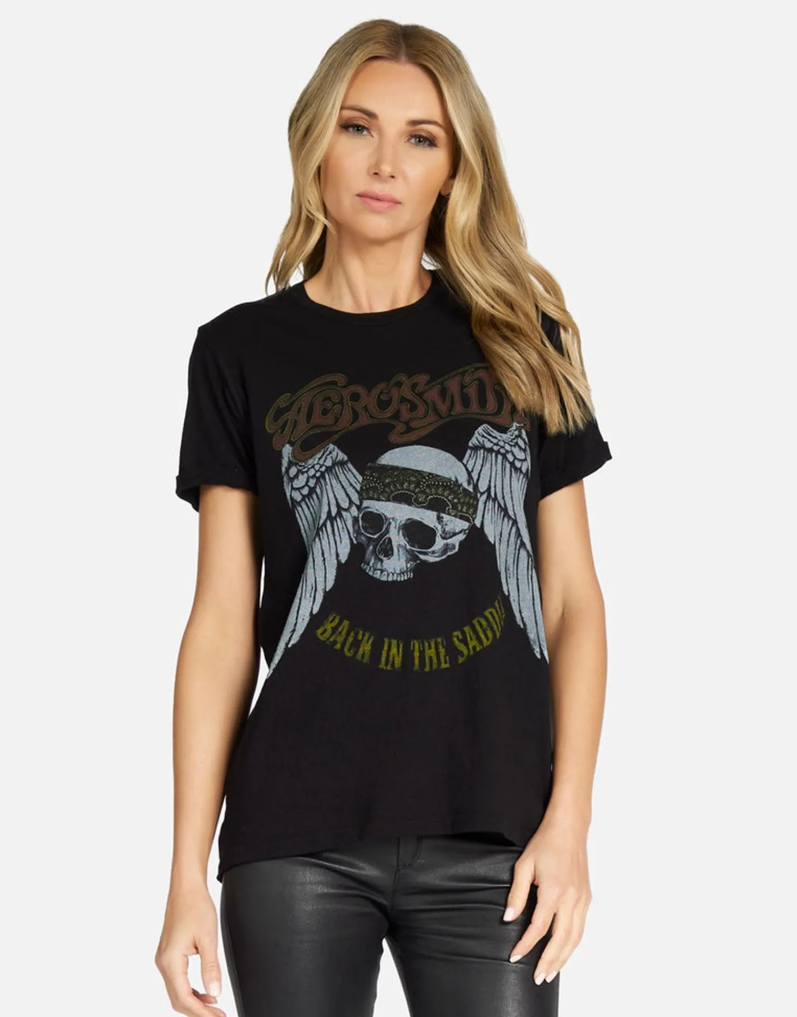 Online Aerosmith Back In The Saddle Vintage Tee | Edda X By Women Short Sleeve