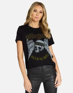 Online Aerosmith Back In The Saddle Vintage Tee | Edda X By Women Short Sleeve