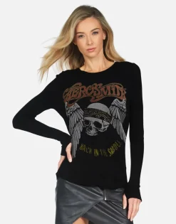 Discount Aerosmith Back In The Saddle Fitted Top | Mckinley X By Women Long Sleeve