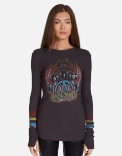 Flash Sale Aerosmith Tour 1977 Fitted Thermal | Mckinley By Women Long Sleeve