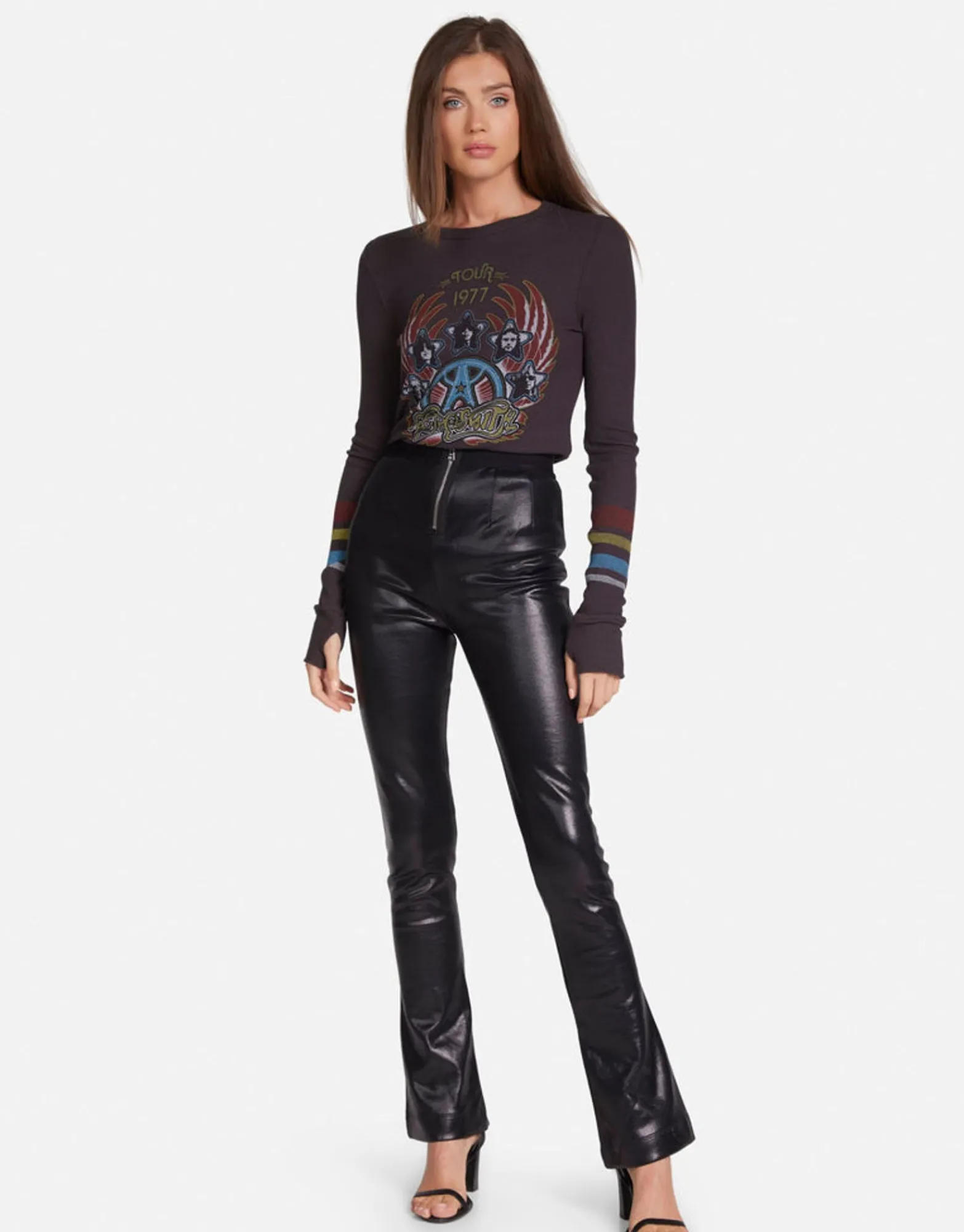 Flash Sale Aerosmith Tour 1977 Fitted Thermal | Mckinley By Women Long Sleeve