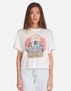 Clearance Aerosmith Tour Boxy Crop Tee In | Rue By Women Short Sleeve
