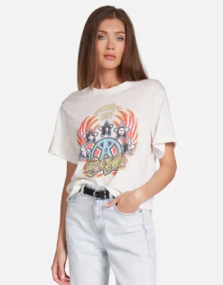 Clearance Aerosmith Tour Boxy Crop Tee In | Rue By Women Short Sleeve