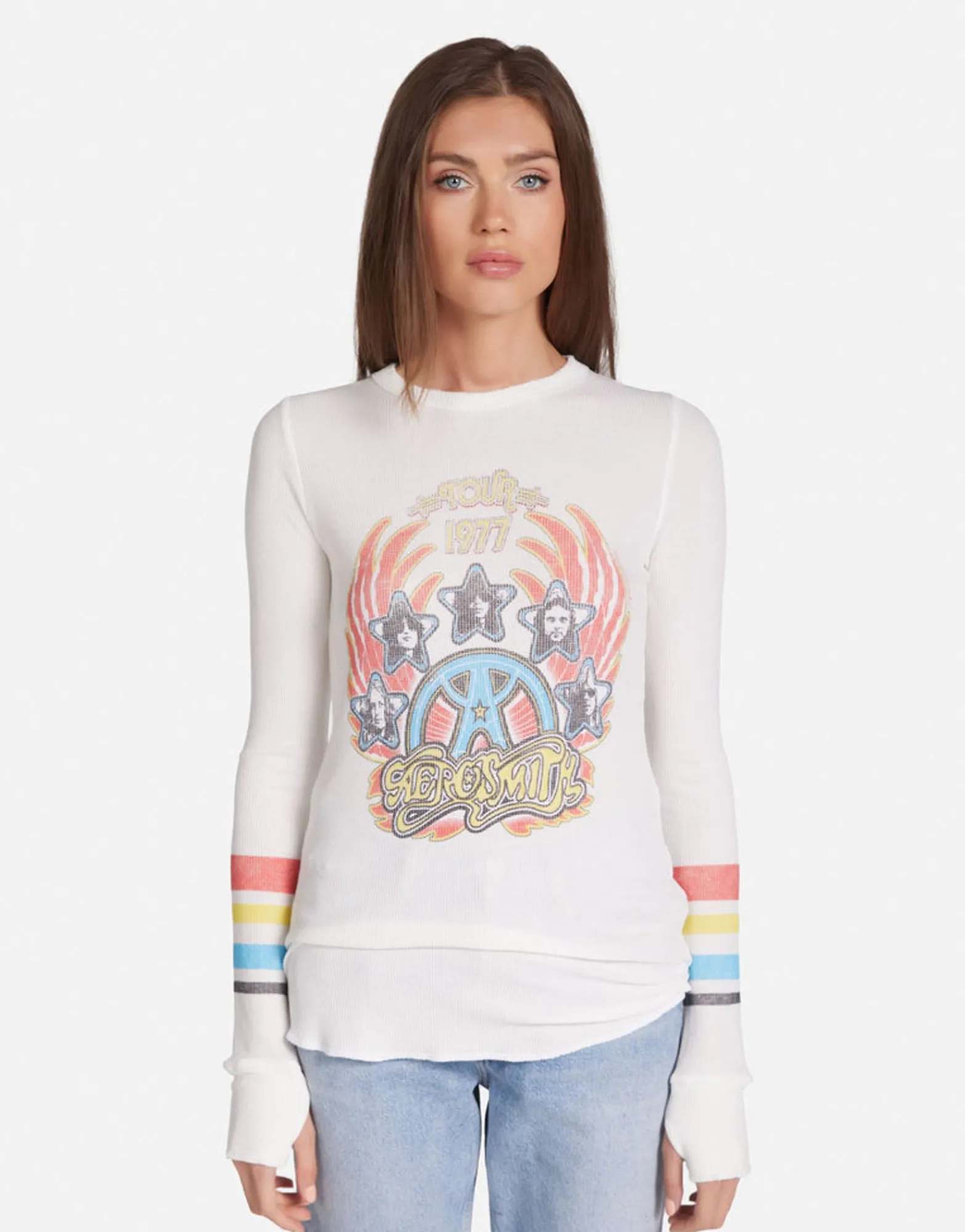 Hot Aerosmith Tour Fitted Thermal In | Mckinley By Women Long Sleeve