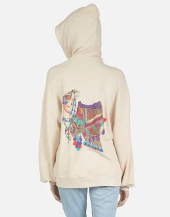 Cheap Aisha Peace Love Camel Women Hoodies