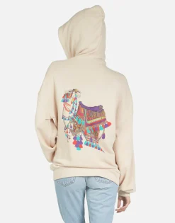 Cheap Aisha Peace Love Camel Women Hoodies