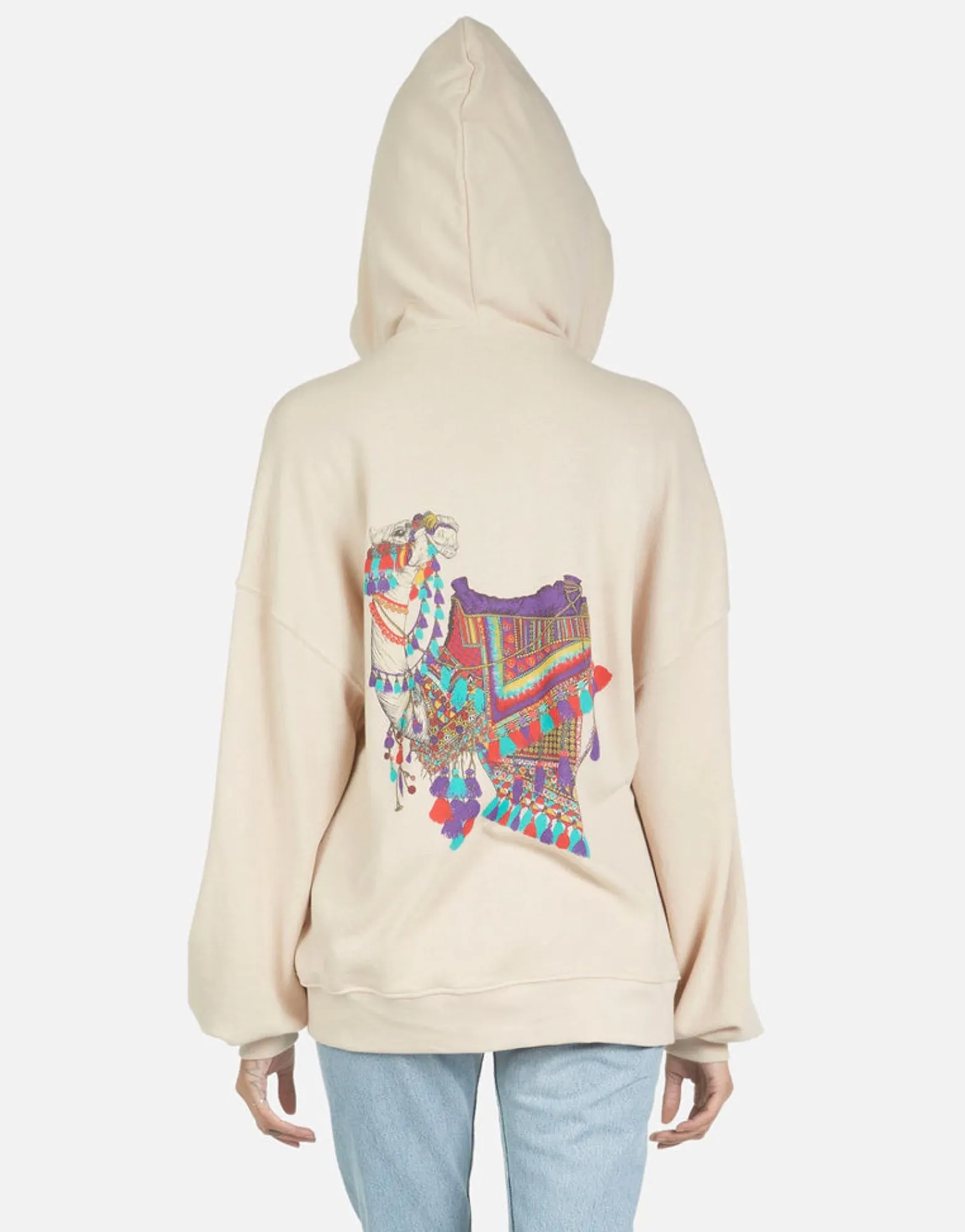 Cheap Aisha Peace Love Camel Women Hoodies