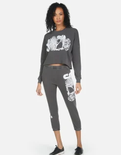 Hot Alana 90210 Women Crop Sweatpants