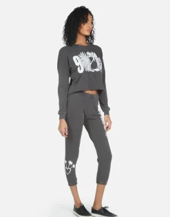 Hot Alana 90210 Women Crop Sweatpants