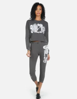 Hot Alana 90210 Women Crop Sweatpants