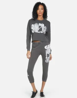 Hot Alana 90210 Women Crop Sweatpants