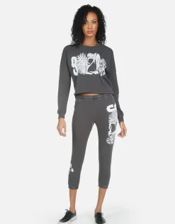 Hot Alana 90210 Women Crop Sweatpants