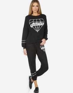 Flash Sale Alana Bone Diamond Women Crop Sweatpants
