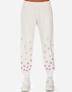 Shop Alana Butterfly Lip Women Crop Sweatpants