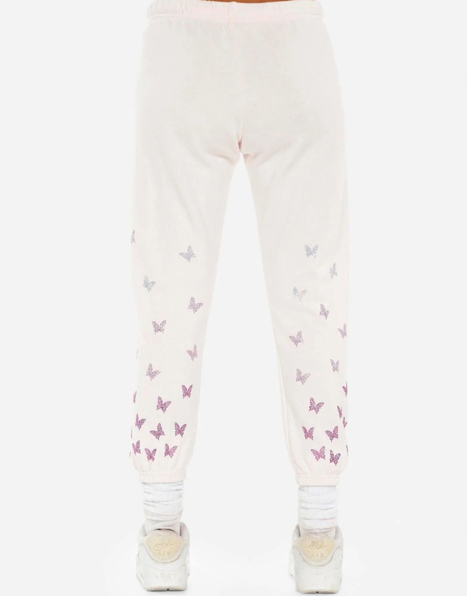 Shop Alana Butterfly Lip Women Crop Sweatpants