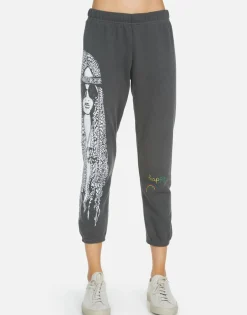 Discount Alana Hippie Girl Women Crop Sweatpants