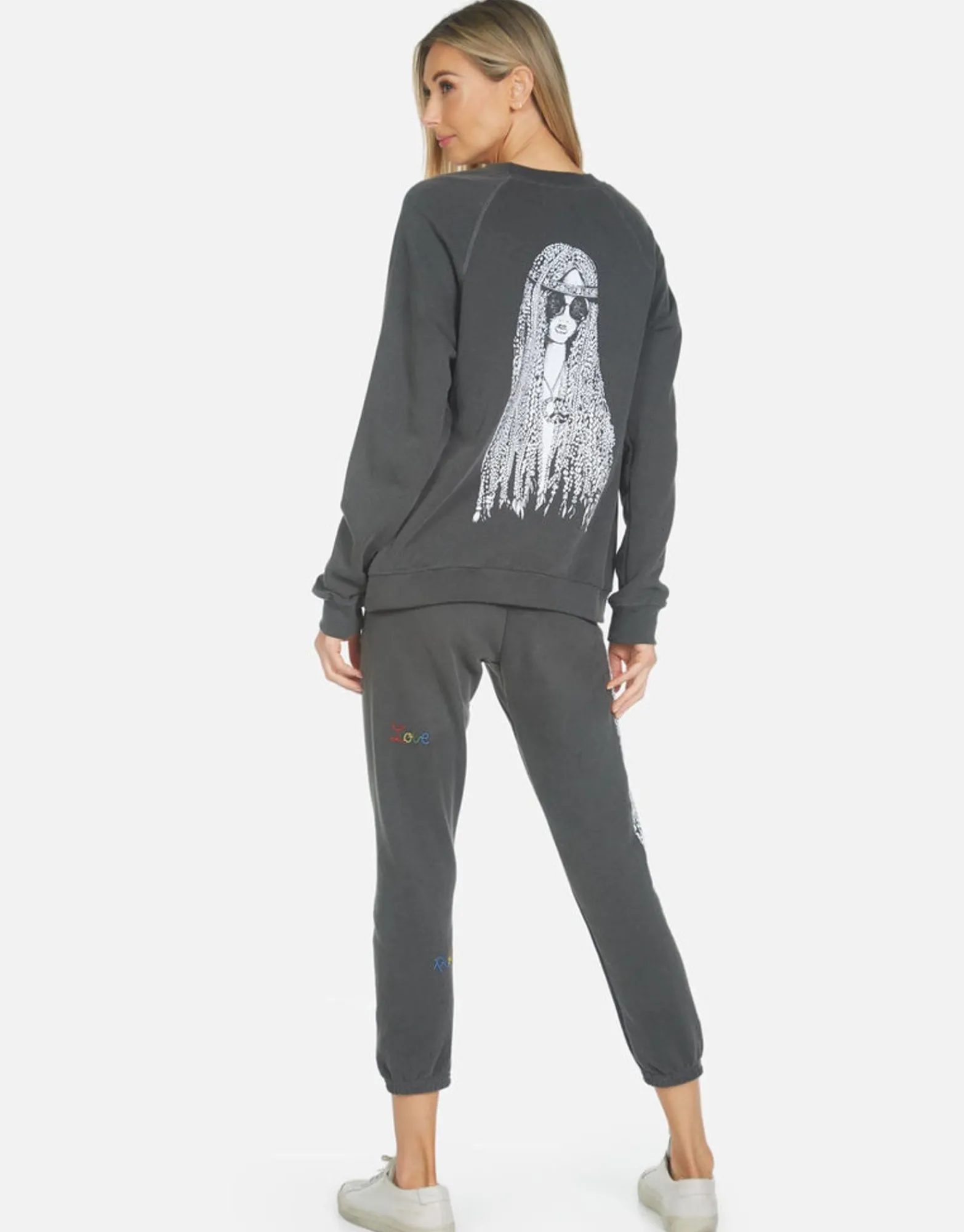 Discount Alana Hippie Girl Women Crop Sweatpants