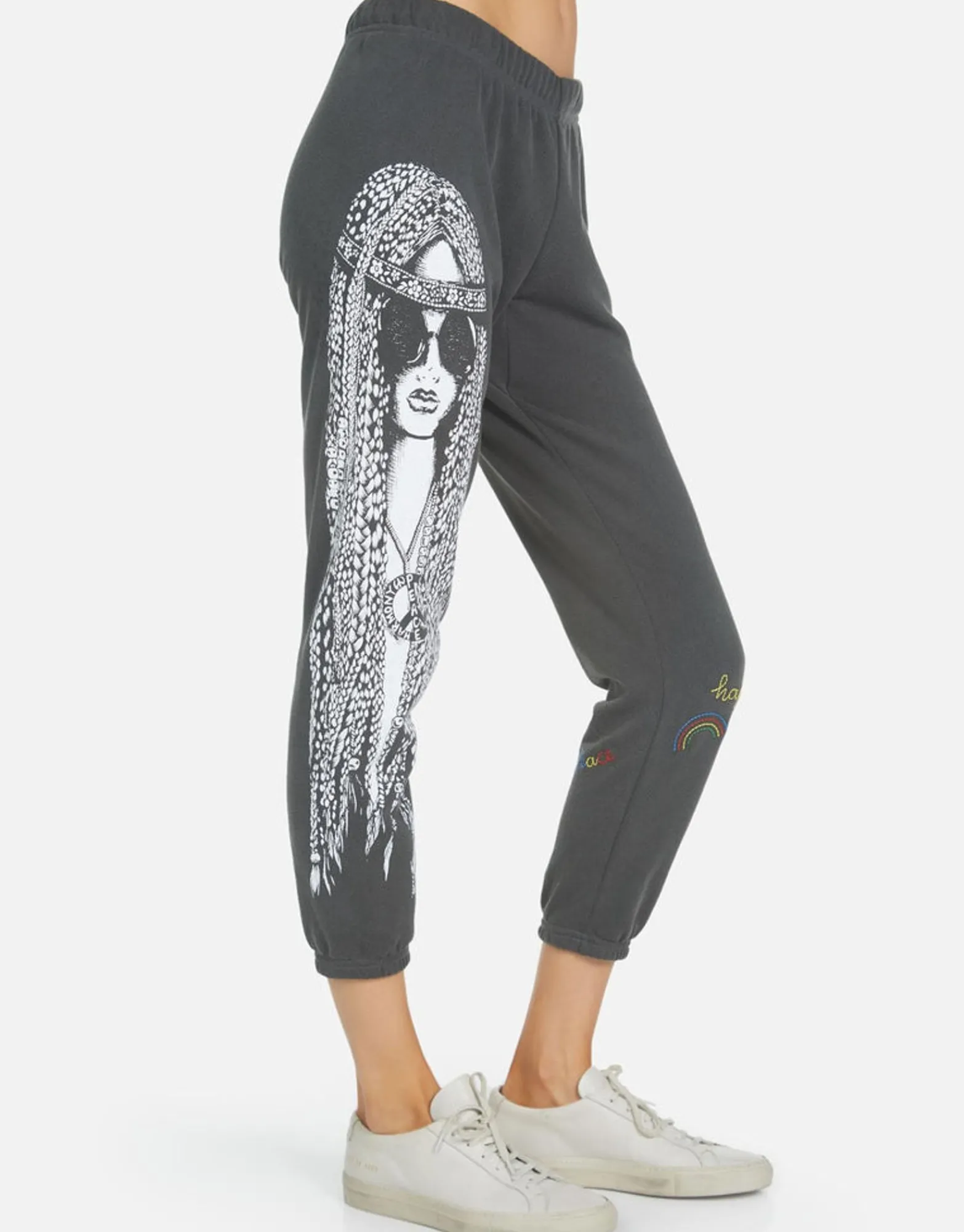 Discount Alana Hippie Girl Women Crop Sweatpants