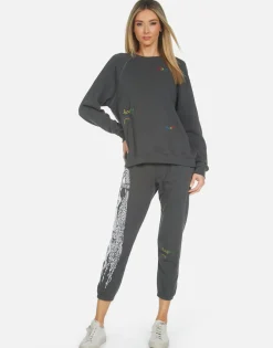 Discount Alana Hippie Girl Women Crop Sweatpants