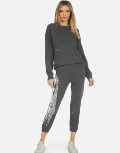 Discount Alana Hippie Girl Women Crop Sweatpants