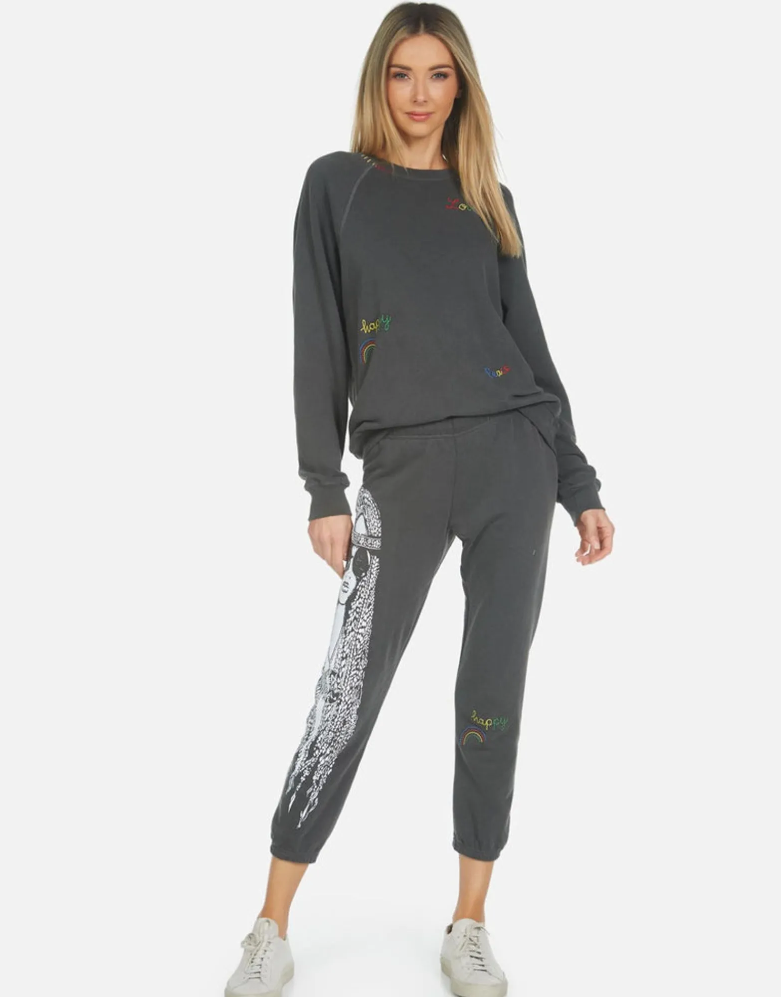 Discount Alana Hippie Girl Women Crop Sweatpants
