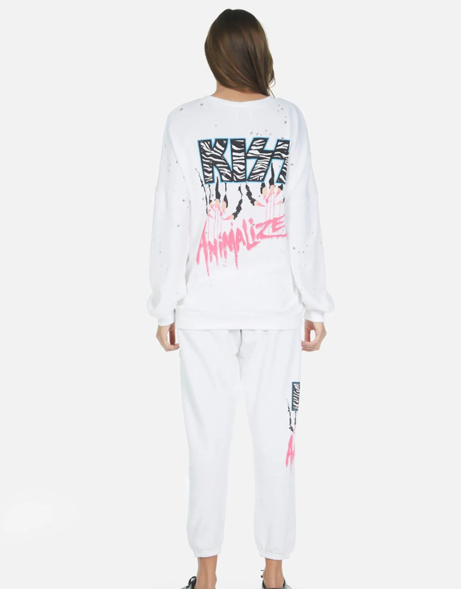 New Alana Kiss Animalize Women Crop Sweatpants