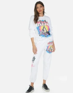 New Alana Kiss Animalize Women Crop Sweatpants