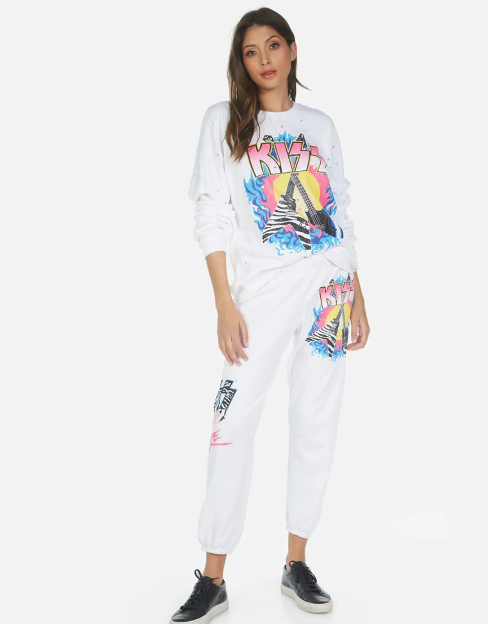 New Alana Kiss Animalize Women Crop Sweatpants