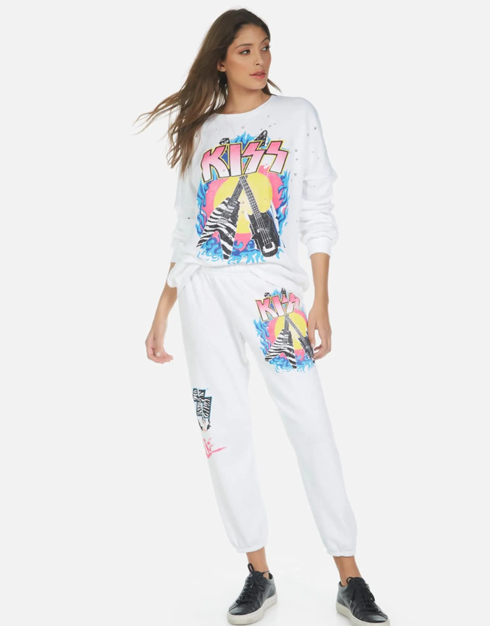 New Alana Kiss Animalize Women Crop Sweatpants