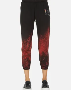 Fashion Alana La Lipstick Women Crop Sweatpants