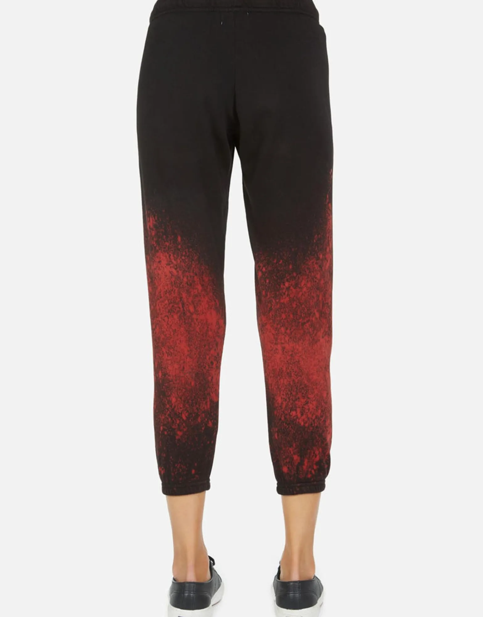 Fashion Alana La Lipstick Women Crop Sweatpants