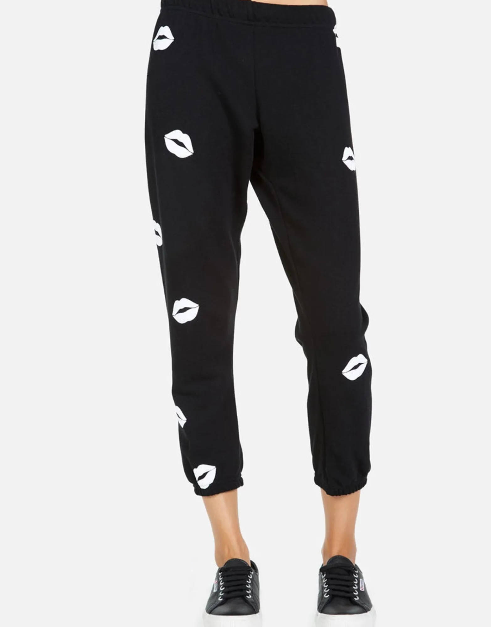 Hot Alana Mini Kisses Women Crop Sweatpants