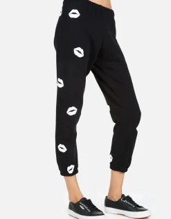 Hot Alana Mini Kisses Women Crop Sweatpants